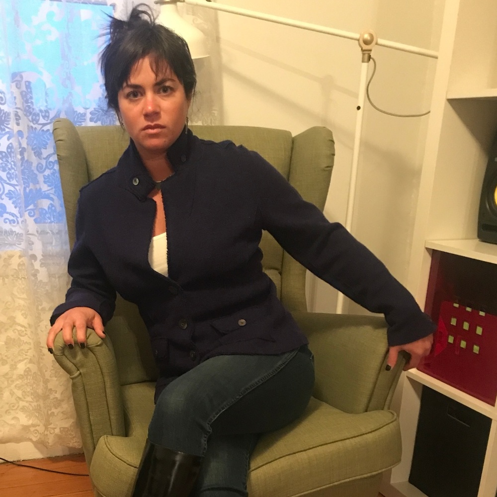 Eileen Fisher soft wool jacket, sz M